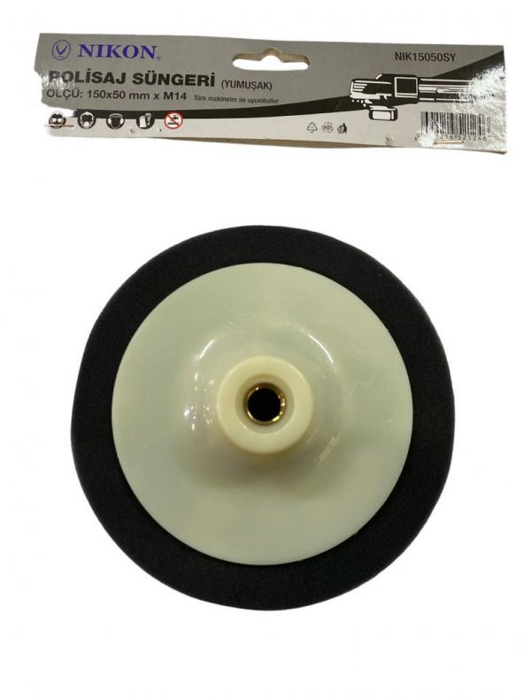 Nikon 15050SY Polisaj Süngeri 150 mm Siyah Yumuşak ürün görseli 1