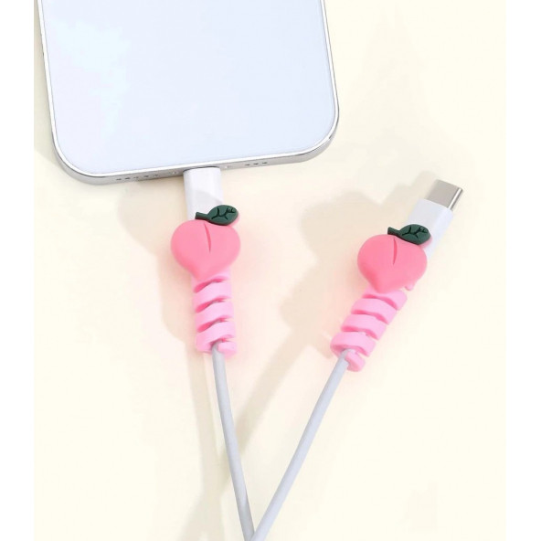 Pembe Şeftali Kablo Koruyucu - Resim 3