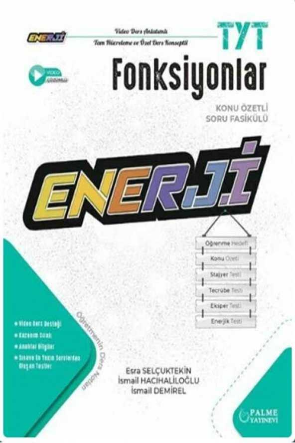 Palme YKS TYT Fonksiyonlar Enerji Konu Özetli Soru Fasikülü Palme ürün görseli 1