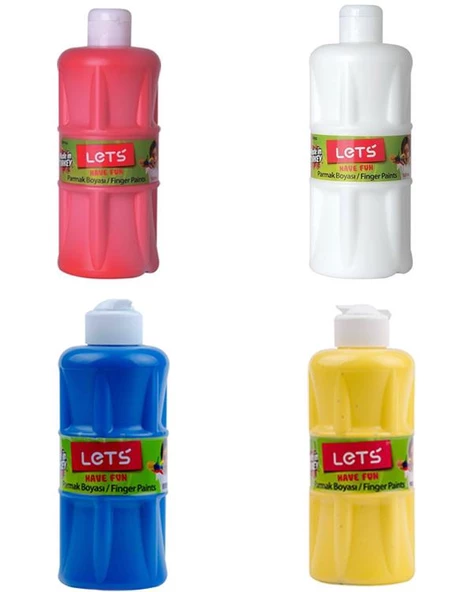 Lets Parmak Boyası 500ml 4lü Set 1 ürün görseli 1
