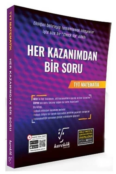 Karekök Yayınları TYT Matematik Her Kazanımdan Bir Soru ürün görseli 1