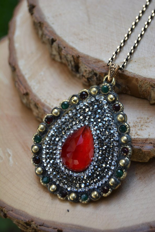 STONEAGE JEWELLERY Yakut Taşlı Kolye ürün görseli 1