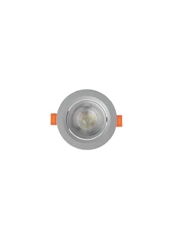 Horoz Nora-7 7W 6400K Led Armatür Gümüş Kasa ürün görseli 1