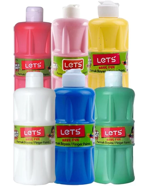 Lets Parmak Boyası 500ml 6lı Set ürün görseli 1