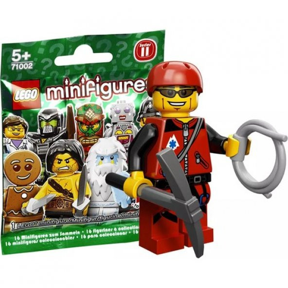 Lego 71002 Minifigür Seri 11 - 9 Mountain Climber ürün görseli 1