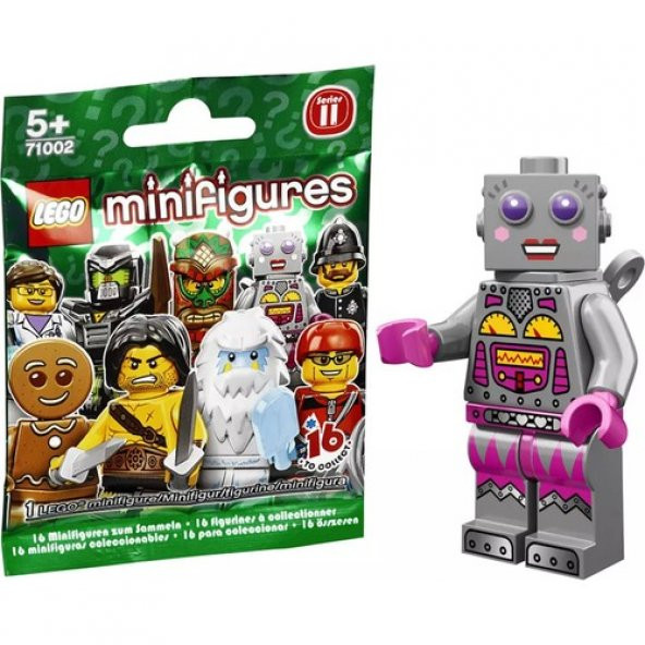 Lego 71002 Minifigür Seri 11 - 16 Lady Robot ürün görseli 1