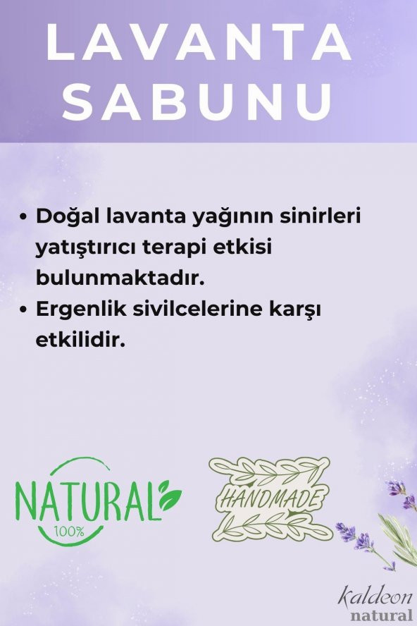 Lavanta Şeffaf Transparan Sabunu 90 G - Resim 3