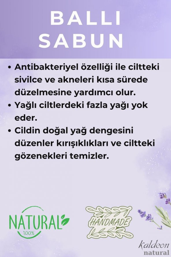 Ballı Şeffaf Transparan Sabun 90 G - Resim 3