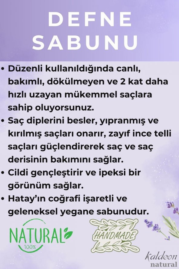 Defne Şeffaf Transparan Sabunu 90 G - Resim 3