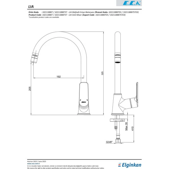 ECA LİA EVİYE BATARYASI 102118887 - Resim 3