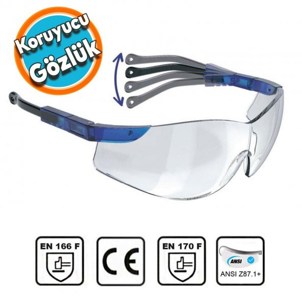 İş Güvenlik Kaynak Gözlüğü Lazer UV Bisiklet Motor Çapak Koruyucu Gözlük Hunter S800 Şeffaf ürün görseli 1