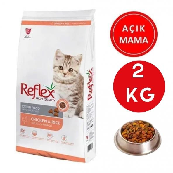 Reflex Kitten Tavuklu Yavru Kedi Maması 2 kg AÇIK ürün görseli 1