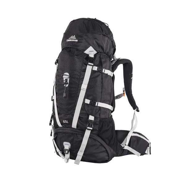 QuickUP Hiking Sırt Çantası 65 Litre-SİYAH-GRİ ürün görseli 1