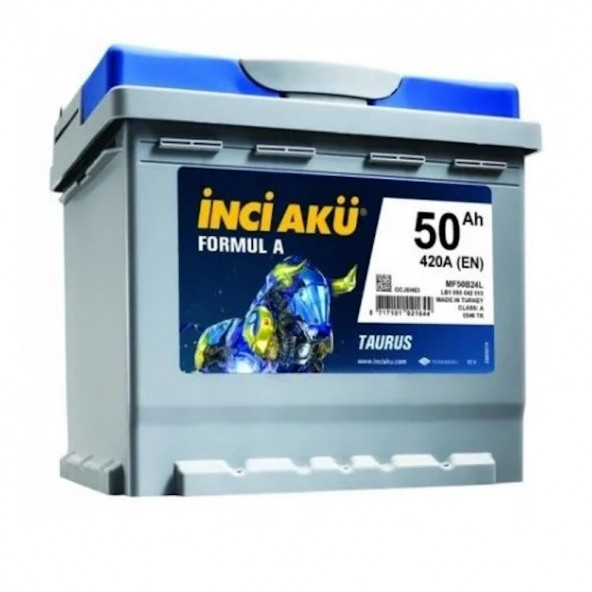 İnci Formul A Taurus 12 V 50 Ah 420 A (EN) Akü ürün görseli 1