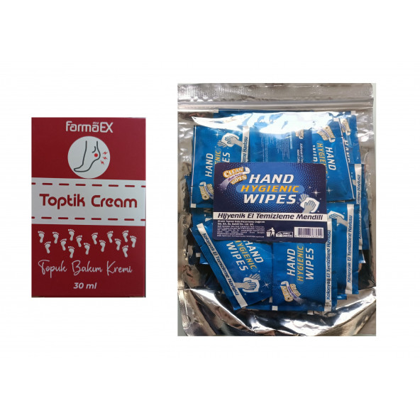 TOPUK ÇATLAK KREMİ ( TOPUK BAKIM KREMİ ) + HİJYENİK TEMİZLİK HAVLUSU ürün görseli 1
