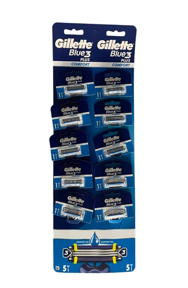 Gillette Blue3 Plus Comfort 10 lu Kartela ürün görseli 1