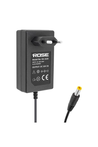 RA-1620 Jack Fişli 16 Volt 2 Amper Priz Tipi Santral Power Jacklı Adaptörü 5.5*2.5 Uç ürün görseli 1