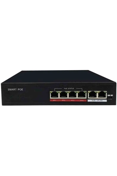Uranium Poe-4002 4 Port 78watt 4-port Poe + 2 Uplınk Rj45 ürün görseli 1