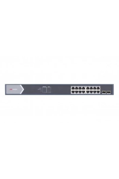 Hıkvısıon Ds-3e0518p-e/m 16 Portlu Gigabit Switch - 16 Port Poe (125W) ürün görseli 1
