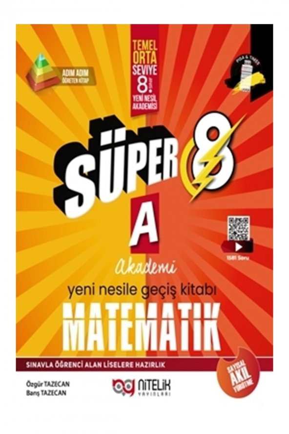 NİTELİK YAYINLARI 8.SINIF YENİ NESİL SÜPER MATEMATİK (A) ürün görseli 1