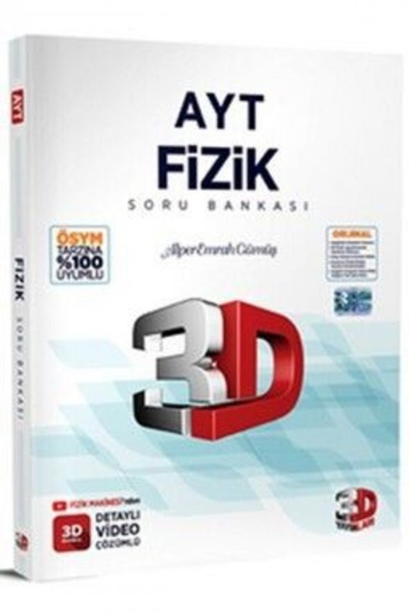 3d Ayt Fizik Soru Bankası 2024 ürün görseli 1
