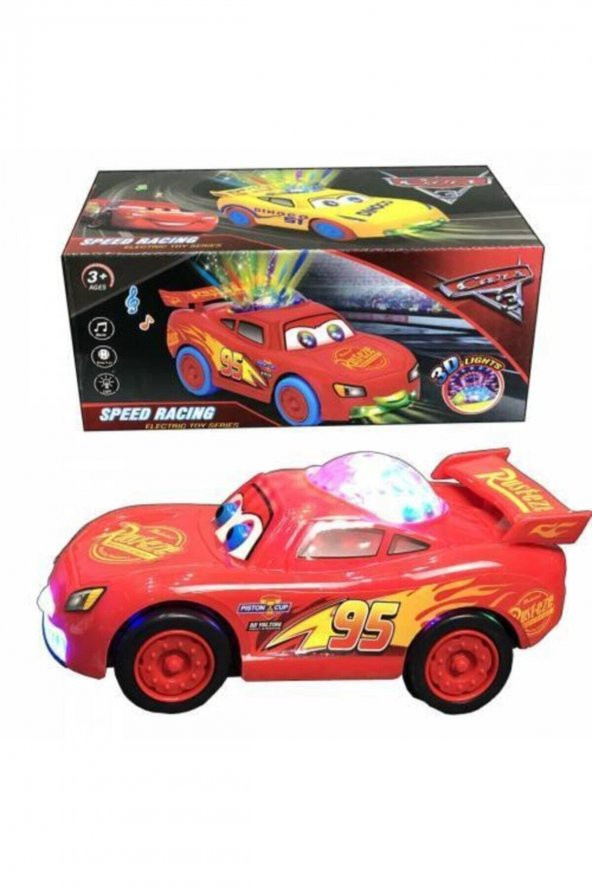 Şimşek Mcqueen Cars Işıklı Sesli Araba ürün görseli 1