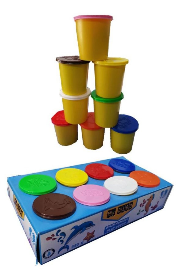 Oyun Hamuru 8 Li 320 gr My Dido Oyun Hamur Seti 8 Renk Okul Anasınıfı Okul Öncesi ürün görseli 1