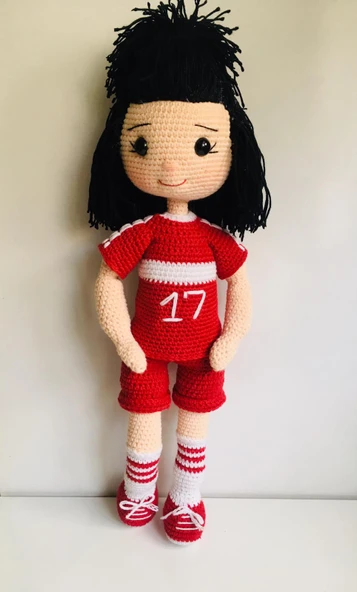 Mili Takımlı Fanatik Bebek Amigurumi Organik Oyuncak ürün görseli 1
