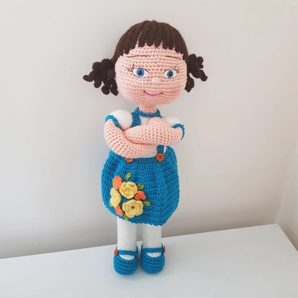 Sevimli Maviş Bebek Amigurumi Organik Oyuncak ürün görseli 1