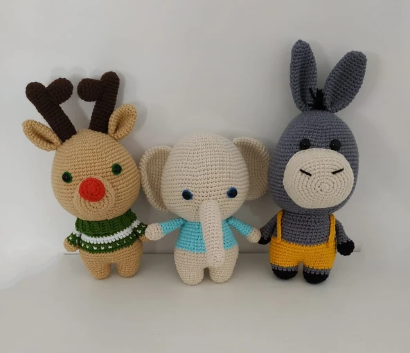 Maskot Sevimli Dostlar Amigurumi Organik Oyuncak ürün görseli 1