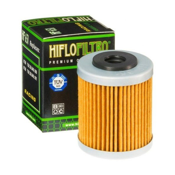 Hiflo Hf651 2016-2022 Husqvarna Enduro 701 Uyumlu Yağ Filtresi (1.Filtre) ürün görseli 1