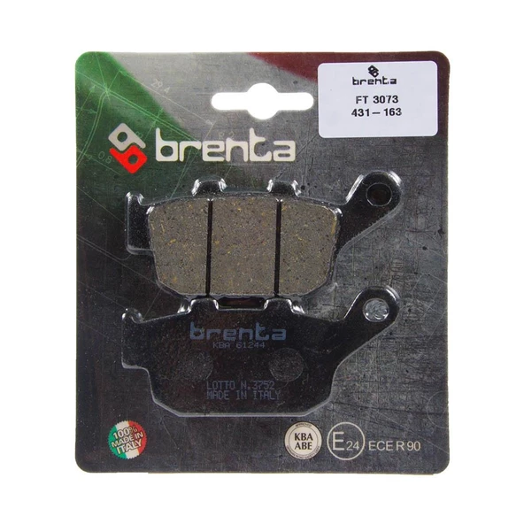 Brenta 431-163 2000-2005 Honda FES 250 Foresight Uyumlu Arka Fren Balatası Organik Balata ürün görseli 1