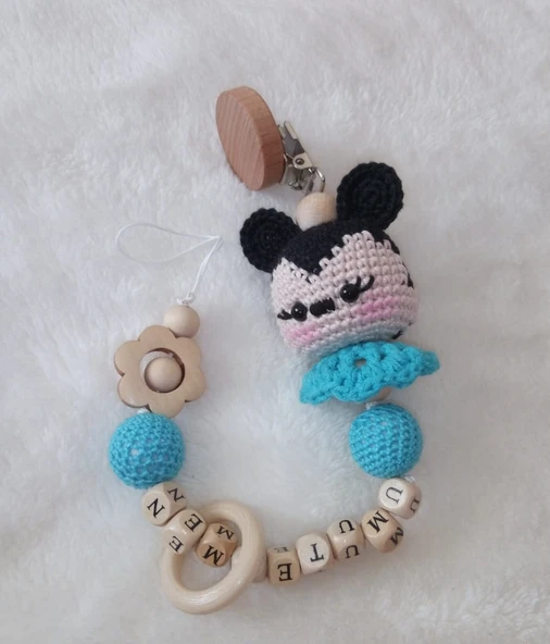 Mickey Mouse Amigurumi Emzik Zinciri ürün görseli 1
