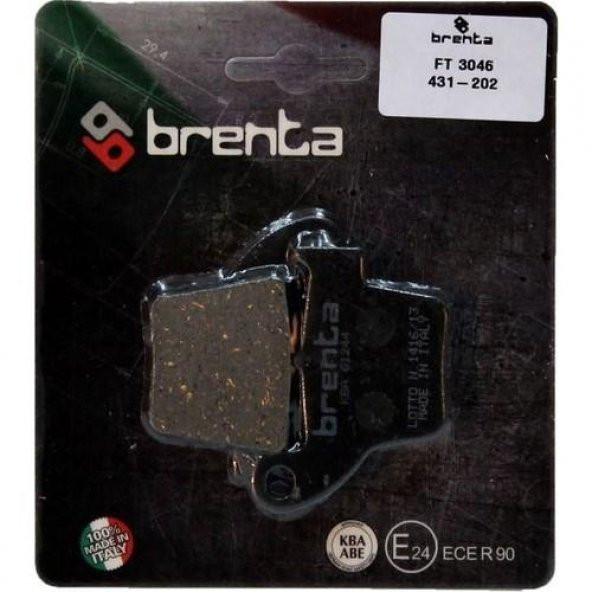 Brenta 431-202 2004-2023 Honda CRF 250 R Uyumlu Arka Fren Balatası Organik Balata ürün görseli 1