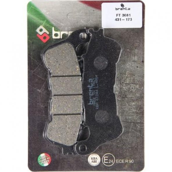 Brenta 431-173 2008-2011 Honda XL 700 Transalp Uyumlu Ön Fren Balatası (Abs li) Organik Balata ürün görseli 1