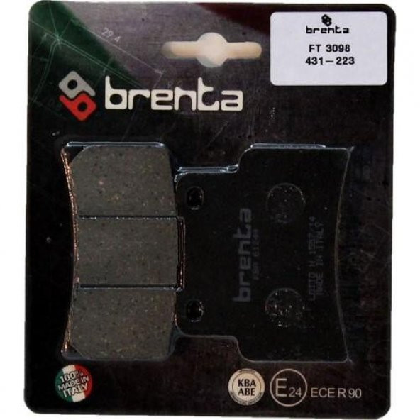 Brenta 431-223 2017-2021 Aprilia Dorsoduro Uyumlu Ön Fren Balatası Organik Balata ürün görseli 1