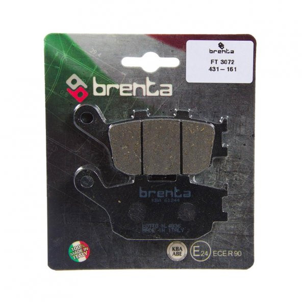 Brenta 431-161 2008-2011 Honda XL 700 Transalp Uyumlu Arka Fren Balatası (Abs li) Organik Balata ürün görseli 1