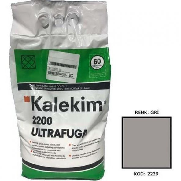 Kalekim 2239 Ultra Fuga Gri 5 Kg ürün görseli 1