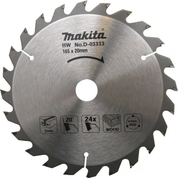 Makita D-03333 Daire Testere 165MMX24 DİŞ ürün görseli 1
