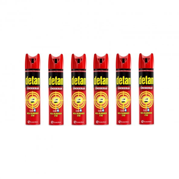 Detan Sinekkıran Su Bazlı 6 x 275 ml ürün görseli 1