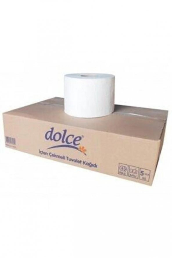 Dolce Içten Çekmeli Pratik Tuvalet Kağıdı 4 Kg 6'lı %100 Selüloz ürün görseli 1