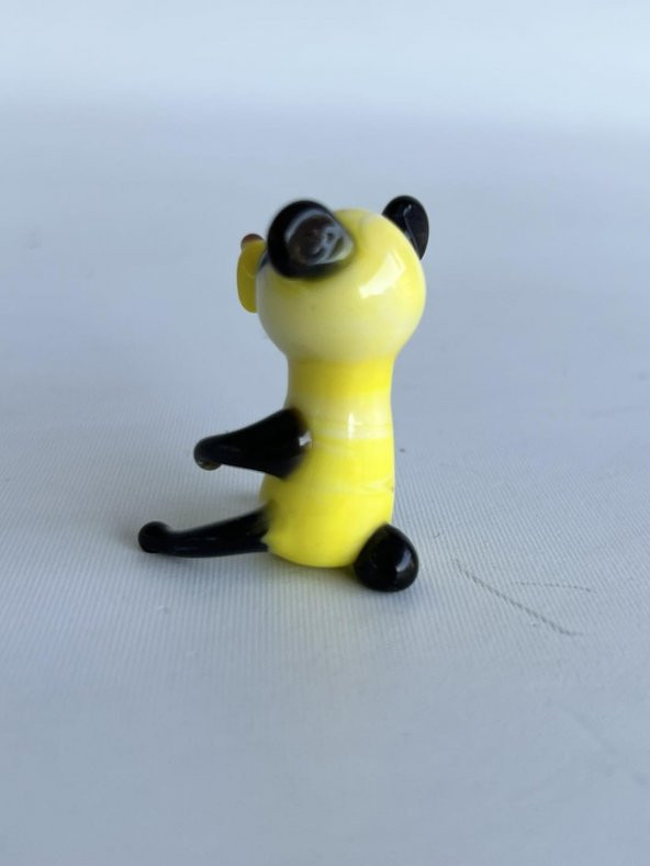 El Yapımı Murano Cam Panda Biblo A37 - Resim 4