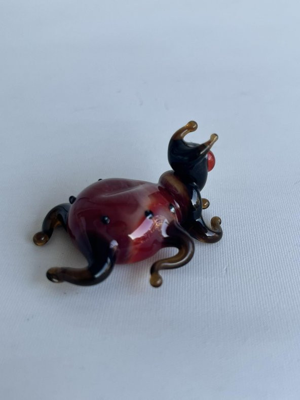 El Yapımı Murano Cam Örümcek Biblo A42-02 - Resim 4
