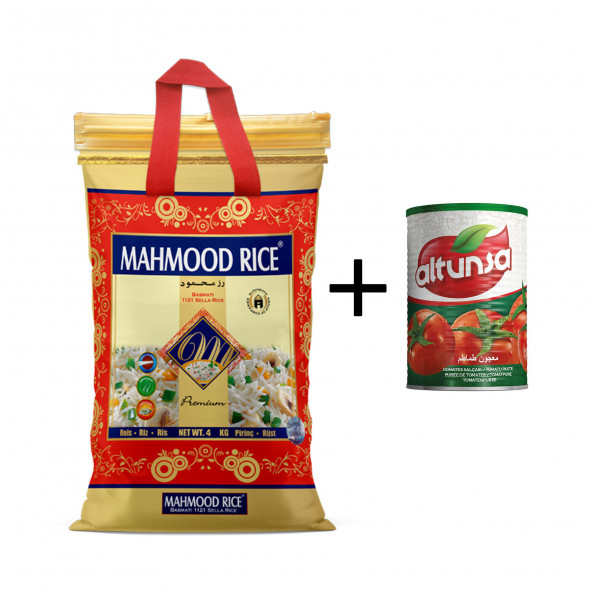 Mahmood Basmati Pirinç 4 Kg - Altunsa Domates Salçası 830gr ürün görseli 1