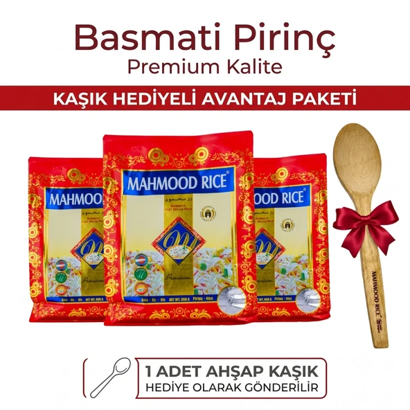 Mahmood Rice 1121 Basmati Pirinç 900 Gr x 3 adet ürün görseli 1