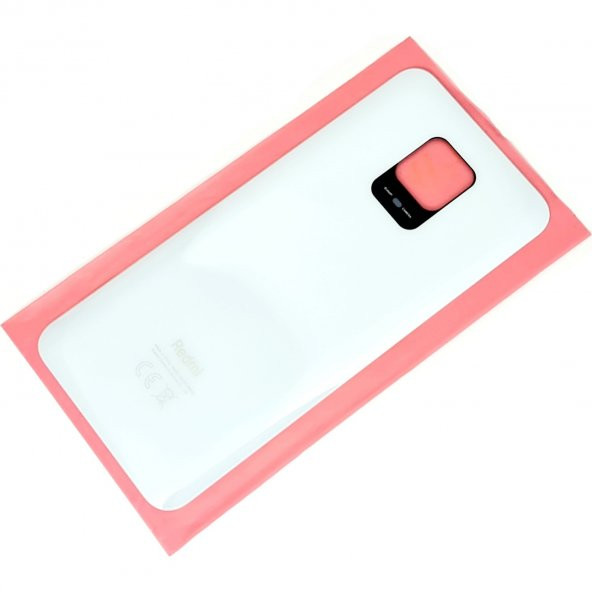 Redmi Note 9s Note 9 Pro Arka Kapak Batarya Kapağı (Cam) Beyaz ürün görseli 1