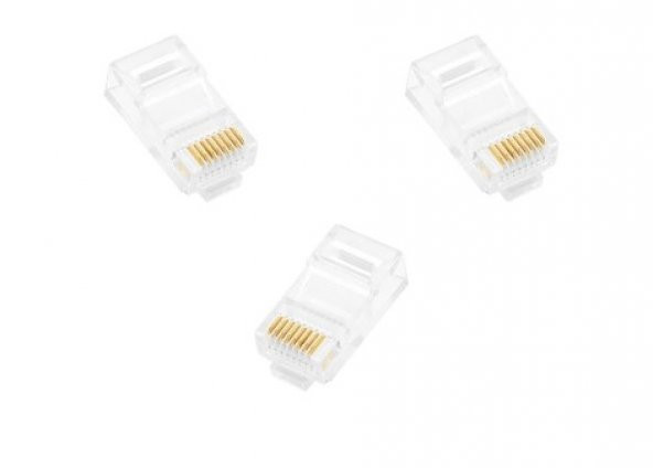 Frisby FNW-RJ4530N  RJ45 CAT5 Konnektör (Gold Plated) ürün görseli 1