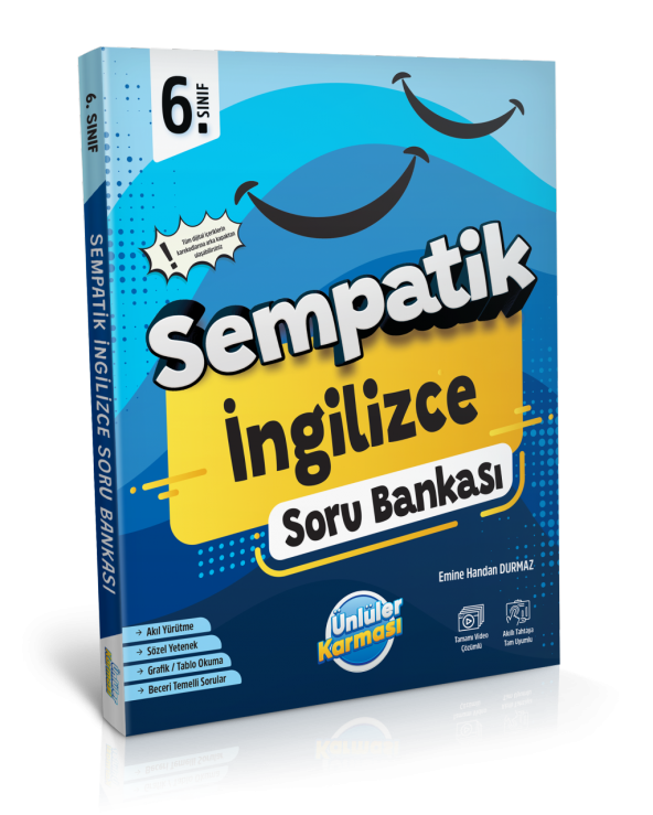 Ünlüler Yayınları 6.SINIF SEMPATİK SORU BANKALARI İNGİLİZCE ürün görseli 1