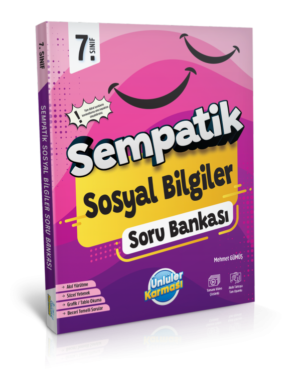 Ünlüler Yayınları 7.SINIF SEMPATİK BANKALARI SOSYAL BİLGİLER ürün görseli 1