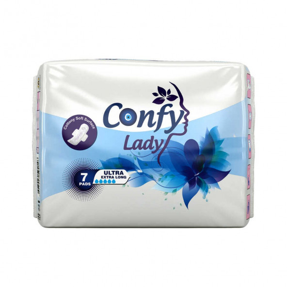 Confy Lady Hijyenik Ped Ultra Extralong 7 Adet ürün görseli 1